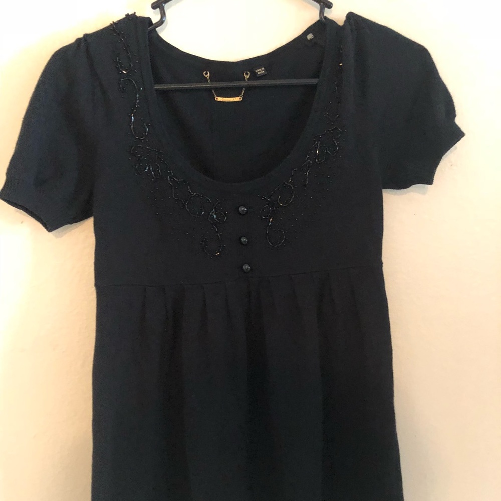 🌂Forever 21 Tunic Black Blouse Sz. S